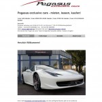 pegasus-automobilvertrieb.de Webseite